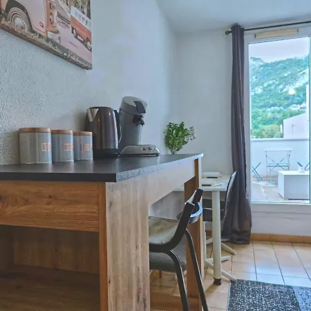 Studio Arago, Terrasse Et Parking Prive, Proche Gare דירה *